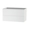 Homeroots 32" White Wood Freestanding Bathroom Vanity With White Sink And Two Drawers 627470 - alternate 3