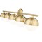 Z-Lite Realm Sphere 5 Light Vanity, Modern Gold/Matte Opal, 40 In W x 9.75 In H 7517-5V-MGLD - alternate 3