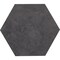 Home Impressions 12'' Iron Gray Hexagonal Vinyl Floor Tile, 15 Sq. Ft./Box FHS1011-7 - alternate 1