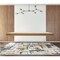 Homeroots 79" Brown And Clear Glass Dining Table 486029 - alternate 3