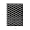 Homeroots 5' X 8' Black And Ivory Geometric Washable Indoor Outdoor Area Rug 596082 - alternate 3