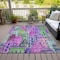 Homeroots 8' X 10' Purple Lilac And Green Village Houses Washable Indoor Outdoor Area Rug 577874 - alternate 4