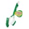 Libman Libman Dual-Sided Tile and Grout Brush, 1 in L Trim, Polyester, Green, Green 1353 - alternate 2