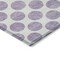 Homeroots 3' X 5' Lavender And Ivory Polka Dot Washable Indoor Outdoor Area Rug 614911 - alternate 2