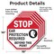 Signmission Stop Ear Protection Required Beyond, 10 inch X 10 inch, Aluminum Metal Signs, 5PK OC-A-5Pack-10-178 - alternate 4