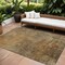 Homeroots 10' X 14' Brown Beige And Taupe Abstract Washable Indoor Outdoor Area Rug 577648 - alternate 1
