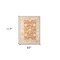 Homeroots 8' X 10' Blue and Orange Floral Stain Resistant Indoor Outdoor Area Rug 531502 - alternate 3
