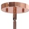 Homeroots Rose Gold Cylinder Iron Ceiling Light With Clear Shades 652007 - alternate 2
