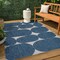 Jonathan Y Rayna Modern Geometric Organic Shapes Navy/Cream 3 ft. x 5 ft. Indoor/Outdoor Area Rug TSN305B-3 - alternate 4