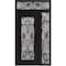 Vdomdoors Aluminum Door Iron 1601 Black Entry Steel Metal Classic Painted 50 x 96 (36+14 x 80+16)-Left Inswin IRON1601EXD-BLK-W36+14xH80+16-LH-I - alternate 1