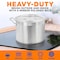 Nutrichef 14 Quart Stock Pot with Lid - Heavy Duty Stainless Steel, Induction Ready, Ergonomic Handles NCSPT14Q - alternate 3