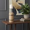 Homeroots 16" Brown Distressed Abstract Solid Wood Tabletop Pillar Candle Holder 608554 - alternate 3