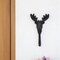 Homeroots 3" Black Cast Iron Deer Stag Wall Hook 612085 - alternate 1