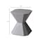 Leisuremod Azure 17 in Modern Round Fiberstone Side Table, Weather-Resistant, Fully Assembled AST17GR - alternate 4