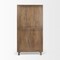 Homeroots 16in Brown Solid Wood Curio Cabinet With Two Doors 727722 - alternate 5