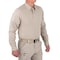 First Tactical Long Sleeve Shirt, 35% Cotton, 65% Polyester, Button, 0 Pocket(s), Khaki, S 111015 - alternate 2