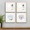Homeroots Set Of Four Tilt White Framed Print Wall Art, 4PK 416456 - alternate 5
