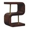 Homeroots 24" Brown Solid Wood Round Nightstand 651889 - alternate 6