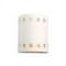 Luxury Lighting Jaken 10 in Tall Ceramic Outdoor Wall Light, Paintable White Bisque Finish, 2PK (2) 101-07-W-ud-7-17 - alternate 3