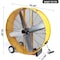 Simple Deluxe 42 Inch Heavy Duty Metal Industrial Drum Fan, 2 Speed Air Circulation for Warehouse, Greenhouse, Wo HIFANXDRUM42 - alternate 3