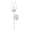 Z-Lite Clara Brushed Nickel 1 Light Wall Sconce 2013-1S-BN - alternate 3