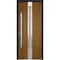 Vdomdoors Steel Door Deux 1744 Natural Oak Stainless Inserts Single Modern Painted 36x80 DEUX1744EXD-OAKW-W36xH80-RH-O - alternate 4