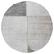 Homeroots 8' Taupe Beige And Gray Round Abstract Washable Indoor Outdoor Area Rug 582910 - alternate 5