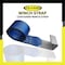 Tie 4 Safe 4'' x 5' Roll Off Truck Container Strap WLL: 5,400 lbs. Blue, 2PK TWS41-5M13-BU-C-2 - alternate 1