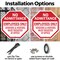 Signmission No Admittance Employees Only Vendor, 10 inch X 10 inch, Aluminum Metal Signs, 2PK OC-A-2PACK-10-74 - alternate 3