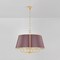 Hudson Valley Lighting Cambridge 6 Light Chandelier in Aged Brass/Soft Crimson by Mark D. Sikes MDS121-AGB/CRN - alternate 5