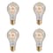 Bulbrite Incandescent A19 40 Watt Nostalgic Edison Quad Loop-style Light Bulb, Amber Glass, 4PK 861385 - alternate 1