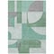 Homeroots 3' X 5' Green Sage And Gray Geometric Washable Indoor Outdoor Area Rug 617908 - alternate 4