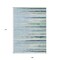 Homeroots 9' X 12' Sky Blue Aqua And Gray Striped Washable Indoor Outdoor Area Rug 597293 - alternate 4