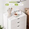 Simple Deluxe 7 Drawer Chest, Storage Cabinet Dressers with Wheels, Dressers Storage Cabinets, Dresser Mobile Cab 3A88CHEST7C01WHT - alternate 4