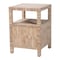 Bali & Pari Paine Bohemian Woven Grasscloth 2-Drawer Nightstand 255-14049-ZORO - alternate 1