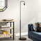 Homeroots 62" Black Arc Floor Lamp With Clear Glass Cone Shade 523335 - alternate 4