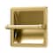 Gatco Pivoting Arm Recessed Toilet Paper Holder, Brushed Brass 753 - alternate 1