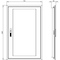 Siemens ALPHA 125 NF transparent door with cover frame for flush mounting single 8GK9507-6KK20 - alternate 4