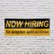 Signmission Now Hiring se Acepan Aplicaciones, 18 Inch x 48 Inch, Vinyl Banner B-30761 - alternate 3