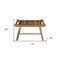 Homeroots Rectangular Teak Shower Bench With Handles In Natural Finish 376724 - alternate 3