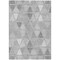 Homeroots 8' X 10' Gray Silver And Ivory Geometric Washable Indoor Outdoor Area Rug 583049 - alternate 2