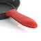 Megachef Pre-Seasoned 6 Piece Cast Iron Skillet Set with Lids and Red Silicone Holders MCCI-460 - alternate 3