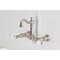 Kingston Brass Two-Handle Wall Mount Bridge Kitchen Faucet, Brushed Nickel KS2448BPL - alternate 2