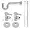 Kingston Brass Bathroom Plumbing Supply Kit, 1/2" NPT Female Inlet x 3/8" O.D. Compression Outlet, Polished Chrome KPK401 - alternate 1