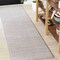 Jonathan Y Aarhus High-Low Minimalist Scandi Striped Gray/Ivory 2 ft. x 8 ft. Indoor/Outdoor Runner Rug SCN102D-28 - alternate 1