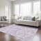 Homeroots 8' X 10' Lavender And Ivory Geometric Washable Indoor Outdoor Area Rug 613016 - alternate 3