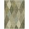 Homeroots 5' X 8' Olive Green Gray And Ivory Argyle Washable Indoor Outdoor Area Rug 613712 - alternate 4