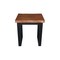 Whitewood Industries Live Edge Solid Wood End Table, Bourbon Oak/Black OT142-23E - alternate 3