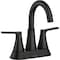 Moen Mikah 2-Handle High Arc Bathroom Faucet Matte Black 84311BL - alternate 1