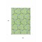 Homeroots 5' X 8' Lime Green And Blue Geometric Washable Indoor Outdoor Area Rug 613507 - alternate 5